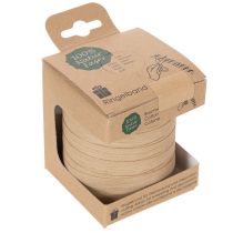 Itens Fita de cetim de fibra natural para presentes, 10mm, 100m