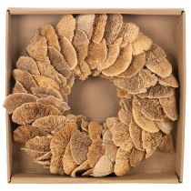 Itens Guirlanda de fungos em forma de árvore, cor natural, para decoração de porta ou parede, 37 cm