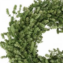 Itens Guirlanda de Natal decorativa com flores secas verdes, guirlanda de porta, guirlanda de linho e ervas festivas, Ø34cm