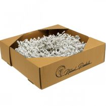 Itens Guirlanda de natal guirlanda de flores secas brancas linho Ø34cm