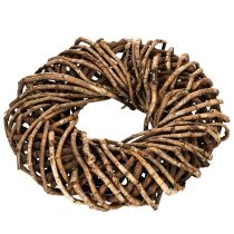 Itens Guirlanda feita de galhos naturais, guirlanda redonda de rattan para artesanato, 35 cm