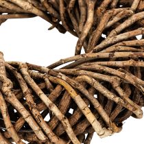 Itens Guirlanda feita de galhos naturais, guirlanda redonda de rattan para artesanato, 35 cm