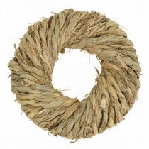 Coroa de palha trançada Ø19cm mini guirlanda deco guirlanda de porta natural