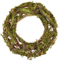 Guirlanda guirlanda natural guirlanda de madeira ramos musgo glitter Ø40cm