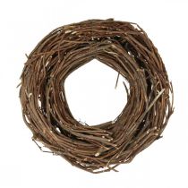Deco Wreath Vine Ø25cm Marrom Coroa natural de galhos decoração de mesa