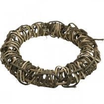 Itens Guirlanda decorativa grande de 50 cm de diâmetro, feita de videiras - guirlanda natural para porta, feita de madeira e salgueiro, versátil para decoração.