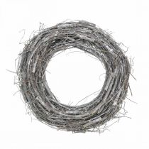 Guirlanda deco branco Ø40cm olmo, decoração de primavera de videira grinalda natural