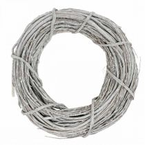 Grinalda Deco caiada de branco Ø35cm Shabby Chic porta decoração de mesa grinalda