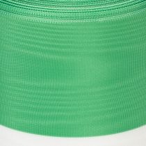 Itens Fita de guirlanda Moiré 125mm x 25m em verde e branco, fita de tafetá trançada, fita nacional, fita decorativa
