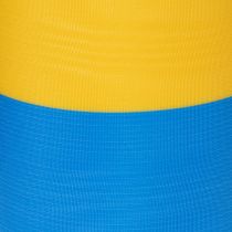 Itens Fitas de guirlanda Moiré de 150 mm em azul e amarelo - fita decorativa e de luto premium, para celebrações, fita para laço.
