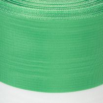 Itens Fita para guirlanda em moiré verde e branco, 100 mm x 25 m - fita nacional, fita de amarração em tafetá, fita para laço, fita decorativa