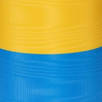 Itens Fita de guirlanda em moiré azul e amarelo, 100 mm, fita nacional, fita de clube, fita decorativa, fita festiva de luto, acetato