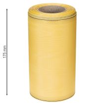 Itens Fita para guirlanda em moiré, amarela, 175 mm, 25 m