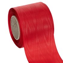 Itens Fita vermelha para guirlanda, 75 mm x 25 m - Arranjos florais e decoração funerária, fita resistente para escrita.