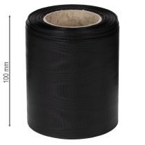 Itens Fita preta para guirlanda, 100 mm, 25 m - fita de luto, fita para laço, fita decorativa, artigos para floricultura