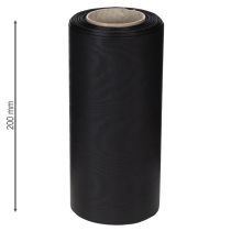 Itens Fita preta para coroa de flores, 200 mm x 25 m, para arranjos florais funerários, resistente às intempéries e imprimível.