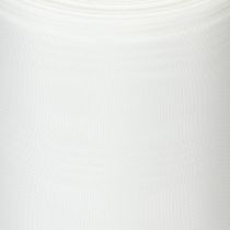 Itens Fita decorativa branca para coroa de flores, 125 mm, 25 m, para cerimônias fúnebres e decoração de túmulos.
