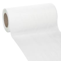 Itens Fita branca para coroa de flores, 200 mm de largura, rolo de 25 m, fita de luto, fita para laço, fita decorativa para arranjos florais fúnebres e outras ocasiões.