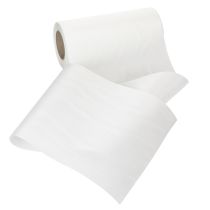 Itens Fita branca para coroa de flores, 200 mm de largura, rolo de 25 m, fita de luto, fita para laço, fita decorativa para arranjos florais fúnebres e outras ocasiões.