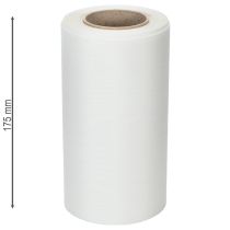 Itens Fita branca para coroa de flores em funerais, 175 mm de largura, 25 m de comprimento, fita de acetato de alta qualidade.