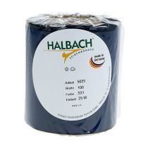 Itens Fita de cetim azul para guirlanda, 100 mm x 25 m, fita de luto, decoração, ecológica.