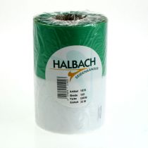 Itens Fita decorativa moiré verde e branca para guirlandas, 150 mm, fita para laços, tafetá de alta qualidade, 25 m