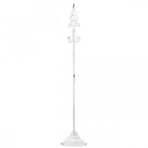 Itens Suporte para guirlanda Shabby Chic Branco Suporte para guirlanda Metal 4 ganchos H76cm