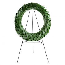 Suporte de coroa pintado de verde escuro 65,5 cm