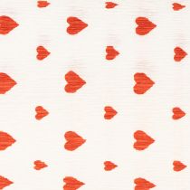 Itens Papel Crepom com Corações Crepe Florista Dia das Mães Vermelho, Branco 50×250cm