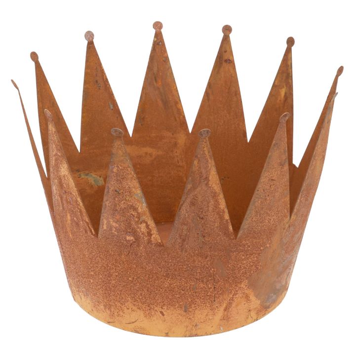 Vaso para plantas tigela decorativa de metal coroa decorativa vintage Ø30cm