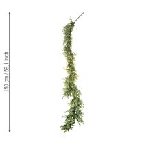 Itens Guirlanda artificial de eucalipto, guirlanda decorativa, verde, 150 cm