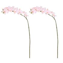 Itens Orquídeas Artificiais Luz Rosa Flores Artificiais Toque Real 58cm 2pcs
