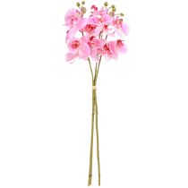 Itens Orquídeas artificiais flores artificiais rosas como reais 56cm 3 peças