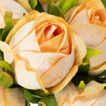 Itens Buquê de rosas artificiais, decoração realista para salas de estar, 31 cm, 3 peças.