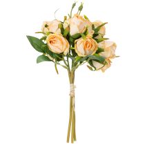 Itens Buquê de rosas artificiais, decoração realista para salas de estar, 31 cm, 3 peças.