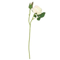 Itens Rosas Artificiais Buquê de Flores Artificiais Creme 36cm 12 unidades