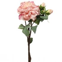 Rosas artificiais flor e botões flor artificial rosa 57cm