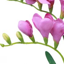 Itens Flores artificiais de jardim frésia roxa 58 cm