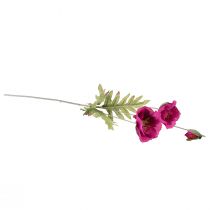 Itens Papoilas artificiais flores decorativas de seda rosa 70cm