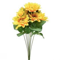 Itens Buquê de Girassol Artificial Amarelo 45cm