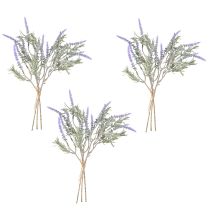 Itens Lavanda Artificial Plantas Artificiais Roxo 38cm 3 Buquê 9pcs