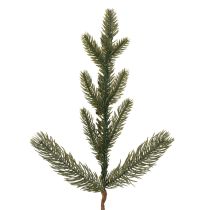 Itens Ramo de pinheiro artificial com mini bolas de Natal brancas, 46 cm, 2 peças