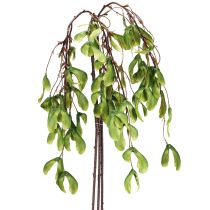 Itens Ramo artificial de plátano, frutos amarelo-esverdeados, 100 cm, 3 unidades