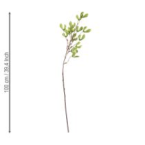 Itens Ramo artificial de plátano, frutos amarelo-esverdeados, 100 cm, 3 unidades