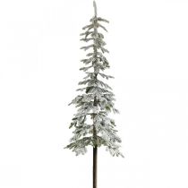 Árvore de Natal artificial fina decoração de inverno nevado H180cm