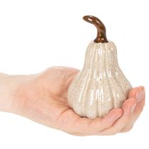 Itens Abóbora decorativa de cerâmica, decoração de mesa outonal, 12 cm