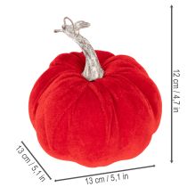 Itens Abóbora de tecido para decoração de mesa, decoração de outono, 13 cm, 3 peças
