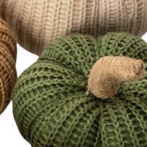 Itens Abóboras decorativas de tricô, decoração de outono, 10 cm, 6 peças