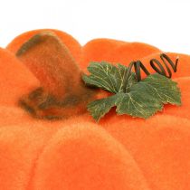 Abóbora deco laranja grande Flocada decoração de outono Ø30cm