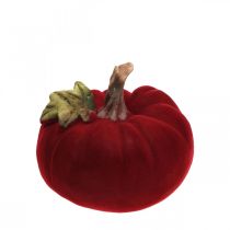 Deco abóbora vermelha decoração de outono polyresin 15 × 12cm